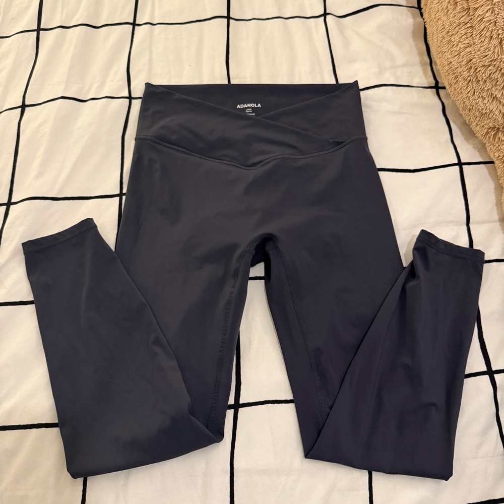 Adanola Ultimate Wrap Over Leggings in Midnight Blue